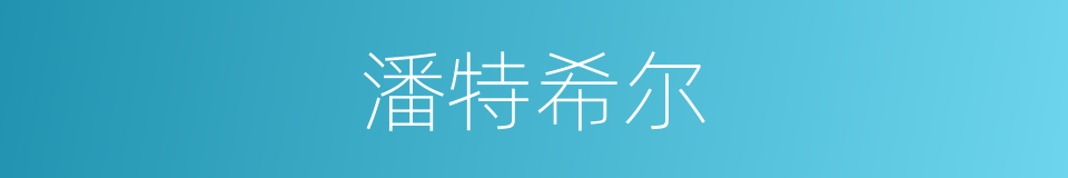 潘特希尔的同义词