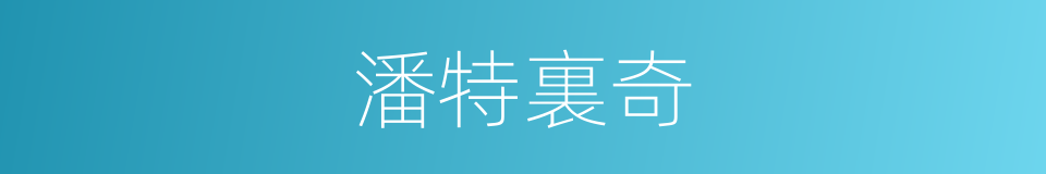 潘特裏奇的同義詞