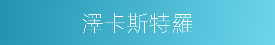 澤卡斯特羅的同義詞