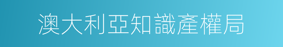 澳大利亞知識產權局的同義詞