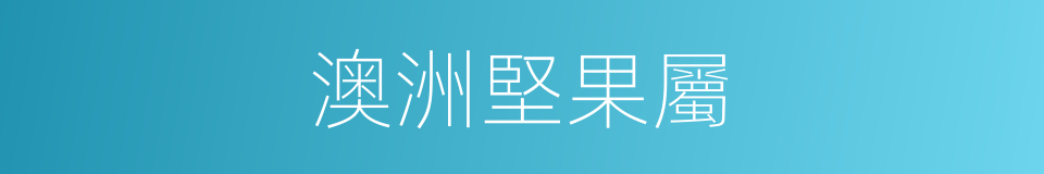 澳洲堅果屬的同義詞