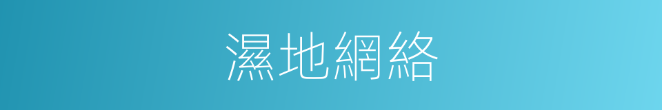濕地網絡的同義詞