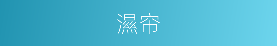 濕帘的同義詞
