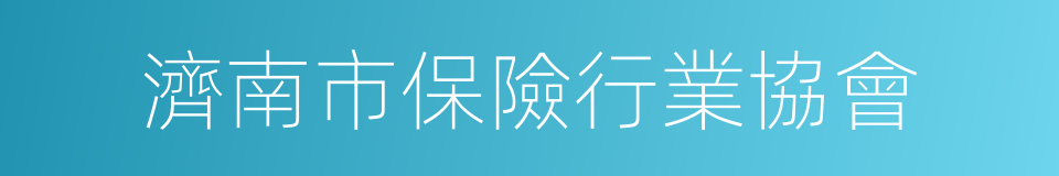 濟南市保險行業協會的同義詞