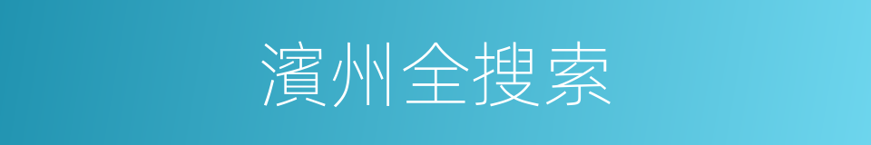 濱州全搜索的同義詞