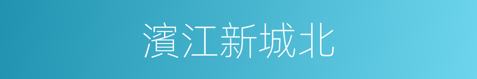 濱江新城北的同義詞