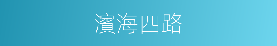 濱海四路的同義詞