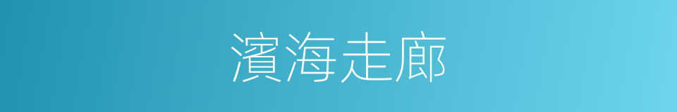 濱海走廊的同義詞