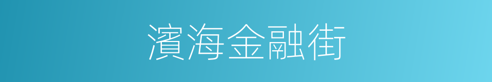 濱海金融街的同義詞