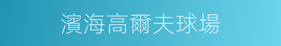 濱海高爾夫球場的同義詞