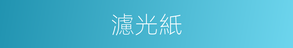 濾光紙的同義詞