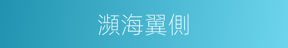 瀕海翼側的同義詞