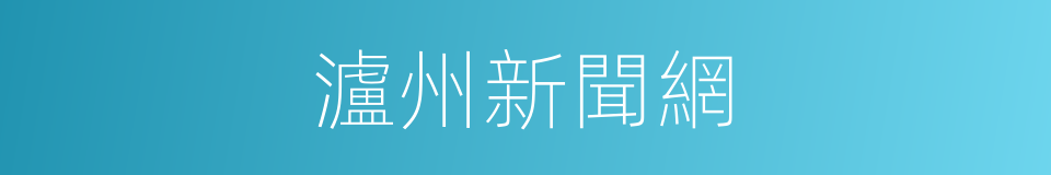 瀘州新聞網的同義詞