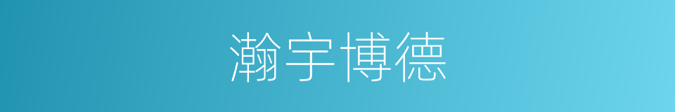 瀚宇博德的同义词