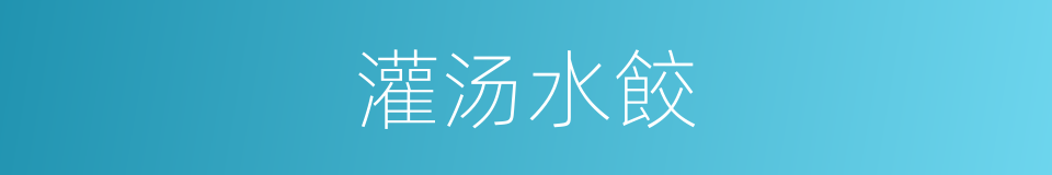 灌汤水餃的同義詞