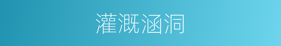 灌溉涵洞的同义词