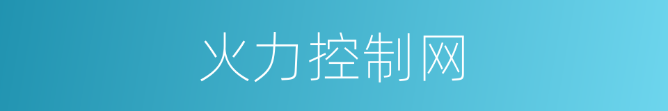 火力控制网的同义词