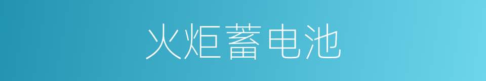 火炬蓄电池的同义词