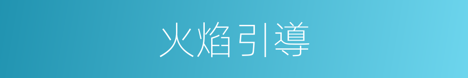 火焰引導的同義詞