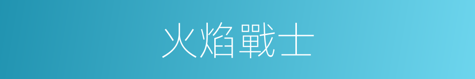 火焰戰士的同義詞