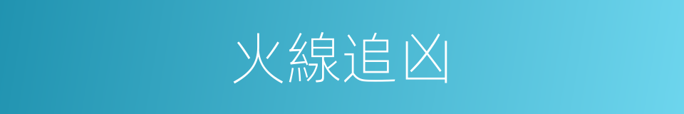 火線追凶的同義詞