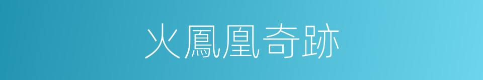 火鳳凰奇跡的同義詞