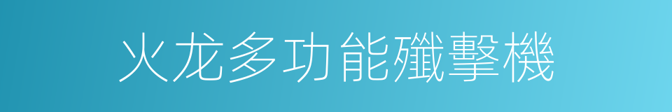 火龙多功能殲擊機的同義詞