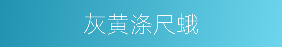 灰黄涤尺蛾的同义词
