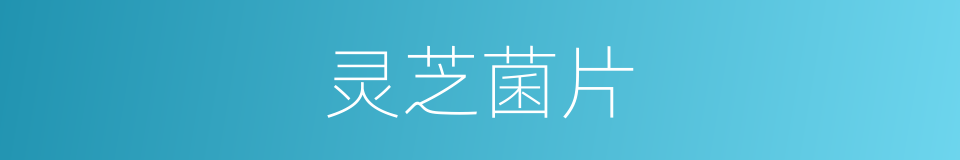 灵芝菌片的同义词