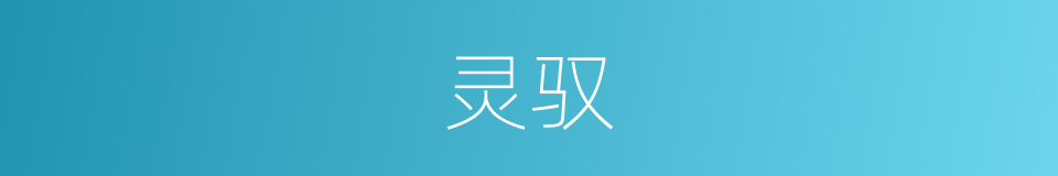 灵驭的同义词