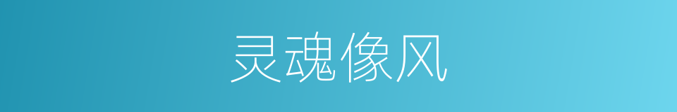 灵魂像风的同义词