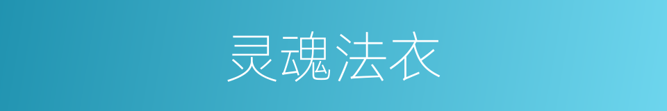 灵魂法衣的同义词