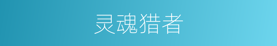 灵魂猎者的同义词