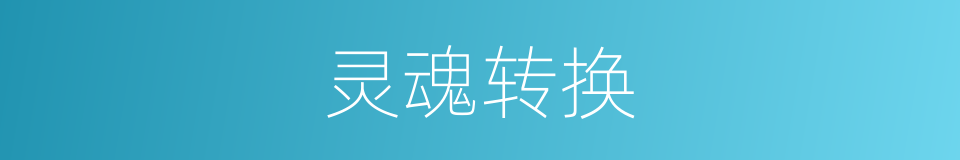 灵魂转换的同义词