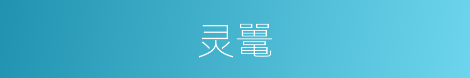 灵鼍的意思
