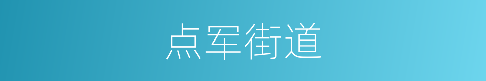 点军街道的同义词