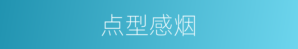 点型感烟的同义词