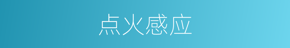 点火感应的同义词