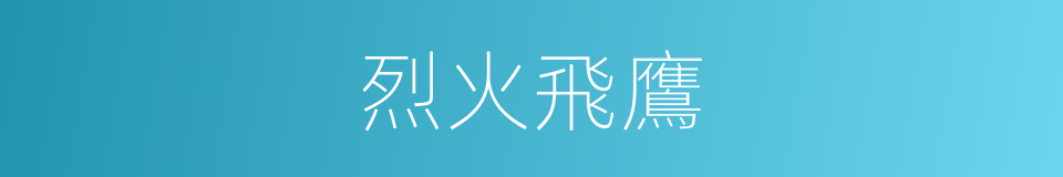 烈火飛鷹的同義詞