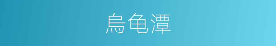 烏龟潭的同義詞