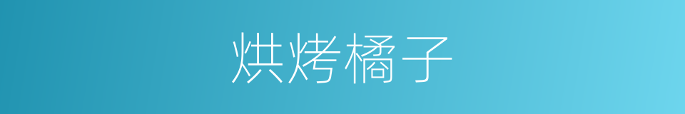 烘烤橘子的同义词