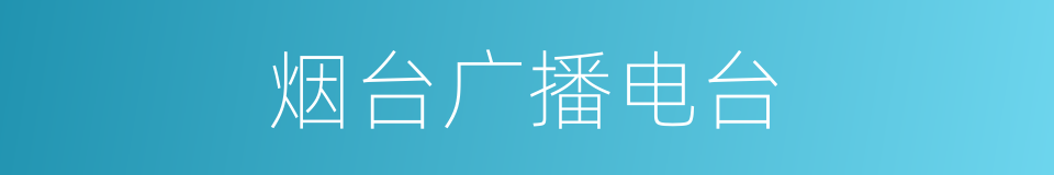 烟台广播电台的同义词