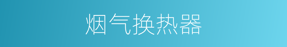 烟气换热器的同义词