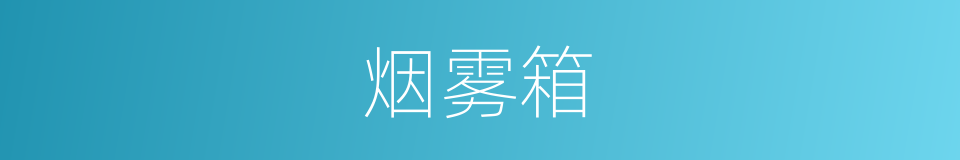 烟雾箱的同义词