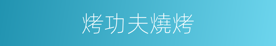 烤功夫燒烤的同義詞