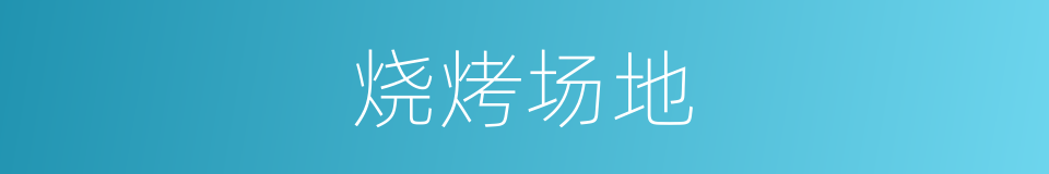 烧烤场地的同义词