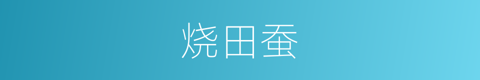 烧田蚕的同义词