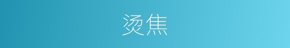 烫焦的同义词