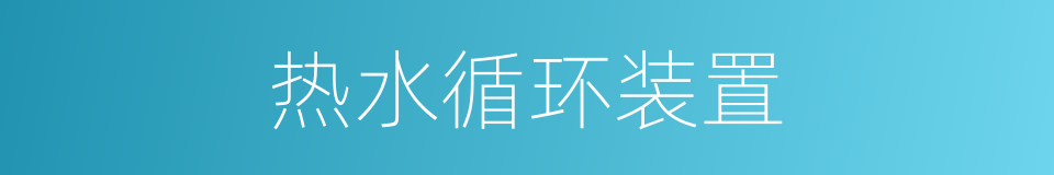 热水循环装置的同义词