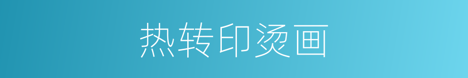 热转印烫画的同义词